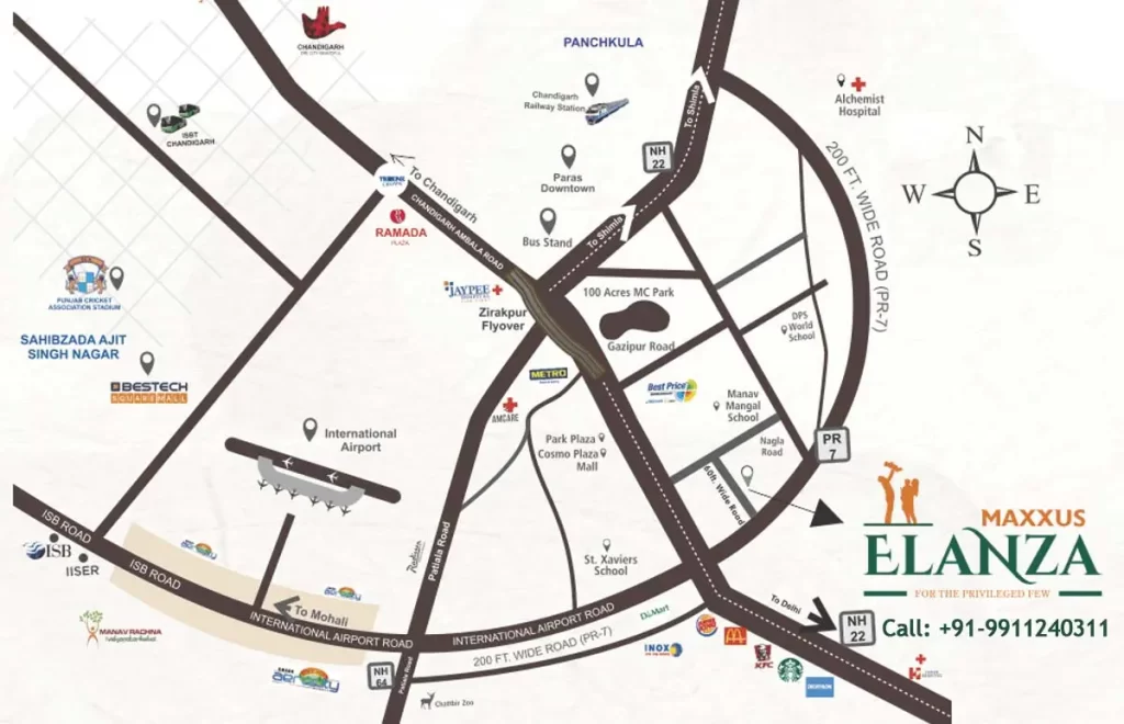maxxus elanza Location Map